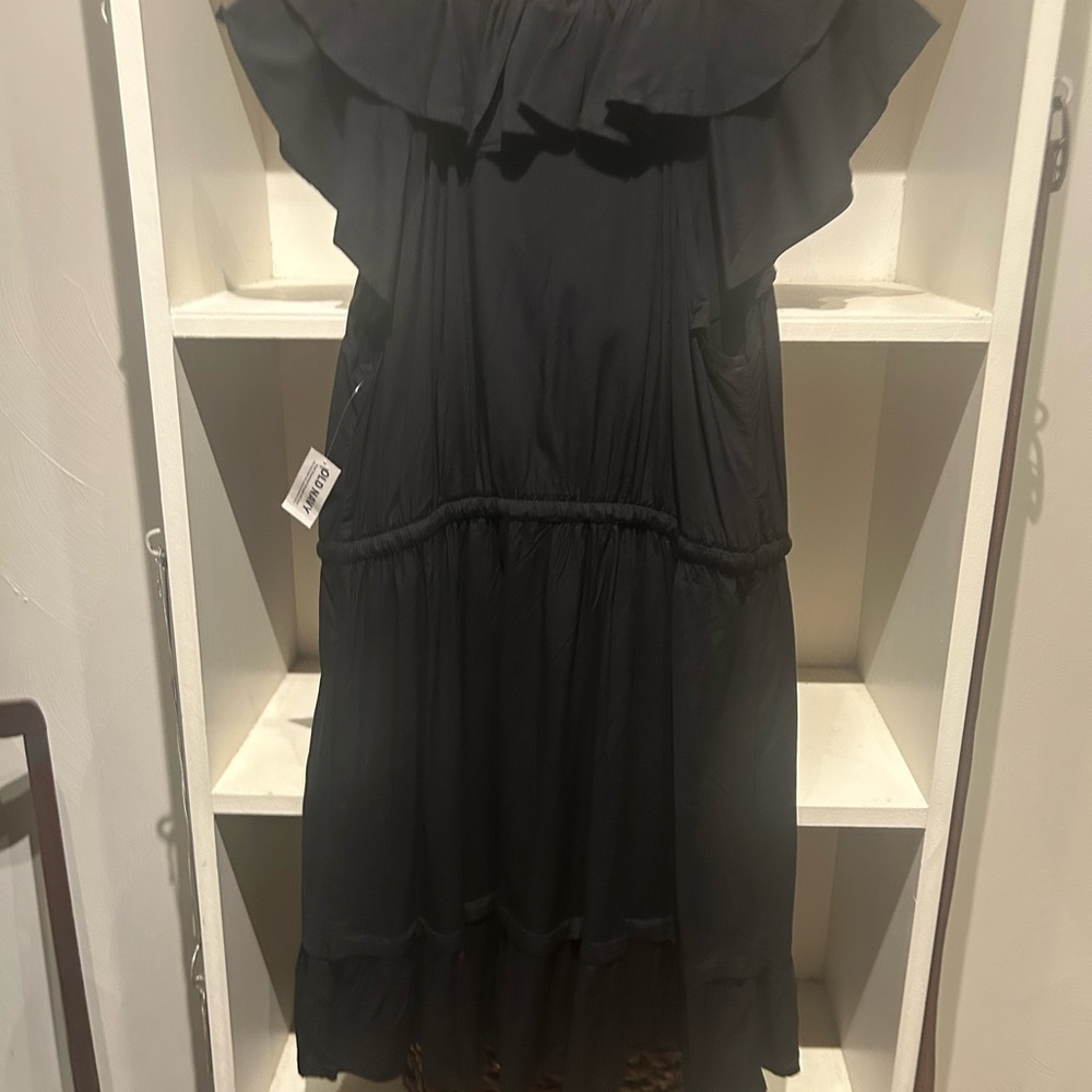 Old Navy black ruffle dress size large new with tags - Picture 13 of 16